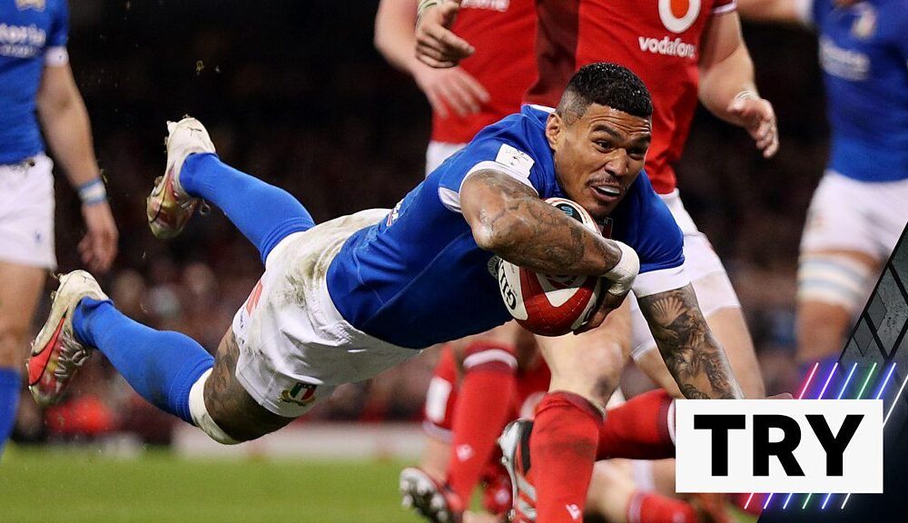 'Free and through!' - Italy's Ioane cuts through Wales defence to score