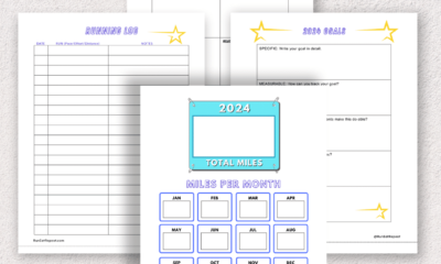 2024 Miles Tracker Running Log Free printable