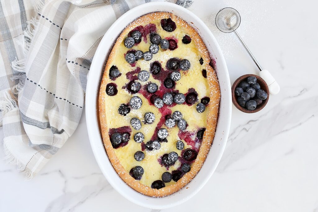 Blueberry Dutch Baby Pancake - Super Healthy Kids