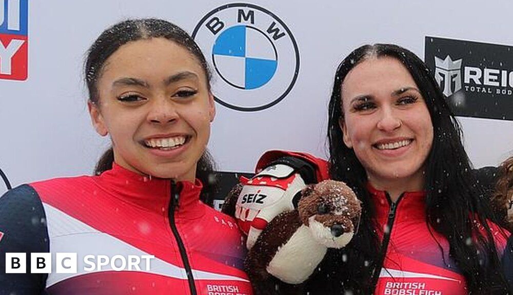 Bobsleigh World Cup: Adele Nicoll and Kya Placide win silver in two-woman event