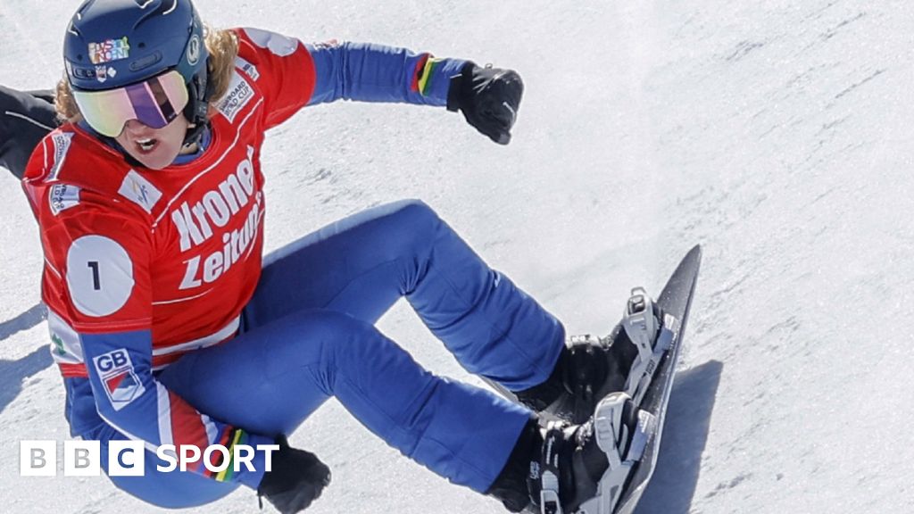 Charlotte Bankes: GB star wins snowboard cross gold to keep World Cup title hopes alive