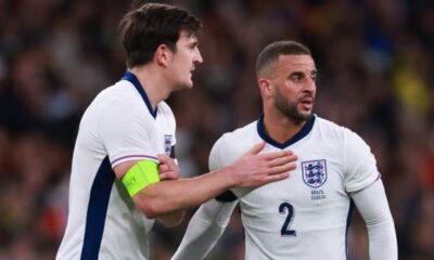 England: Kyle Walker and Harry Maguire ruled out of friendly against Belgium