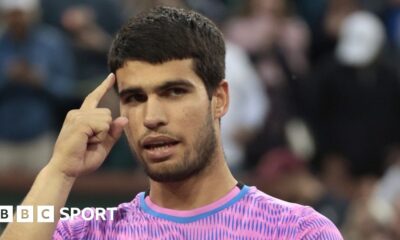 Indian Wells: Carlos Alcaraz ends Jannik Sinner's winning run to set up Daniil Medvedev final