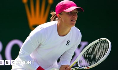 Indian Wells: Iga Swiatek reaches semi-finals as Caroline Wozniacki retires injured