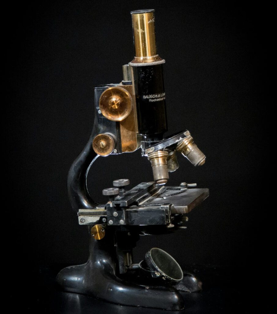 vintage microscope