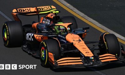 Lando Norris tops Australian GP practice as Alex Albon crashes