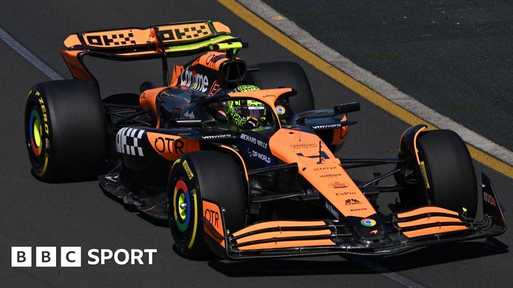 Lando Norris tops Australian GP practice as Alex Albon crashes