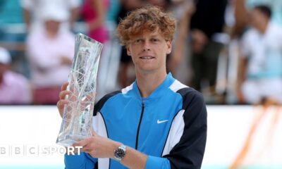 Miami Open: Jannik Sinner beats Grigor Dimitrov in straight sets to win men's title