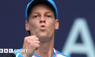 Miami Open: Jannik Sinner beats Tomas Machac to reach semi-finals