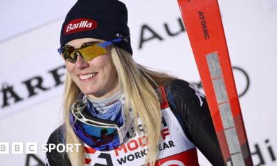 Mikaela Shiffrin: American returns from six-week injury lay-off to clinch slalom title