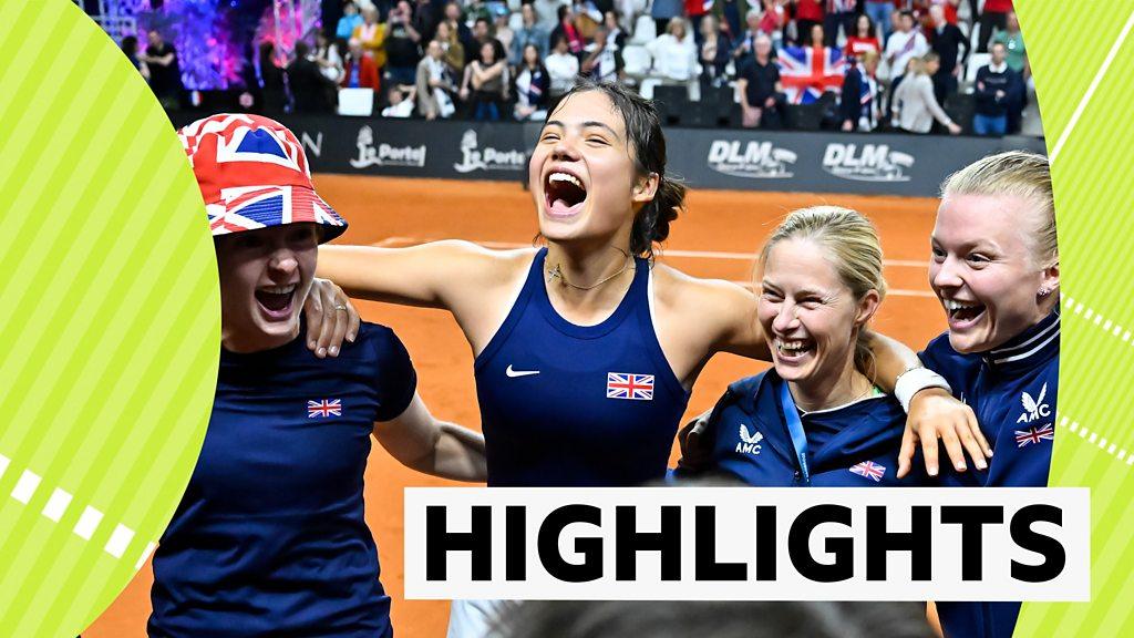 Billie Jean King Cup: 'Sensational' Emma Raducanu gives GB historic win over France