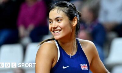 Billie Jean King Cup qualifying: Emma Raducanu win brings GB level against France