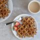 Chocolate Chip Protein Waffles (No Protein Powder Recipe)