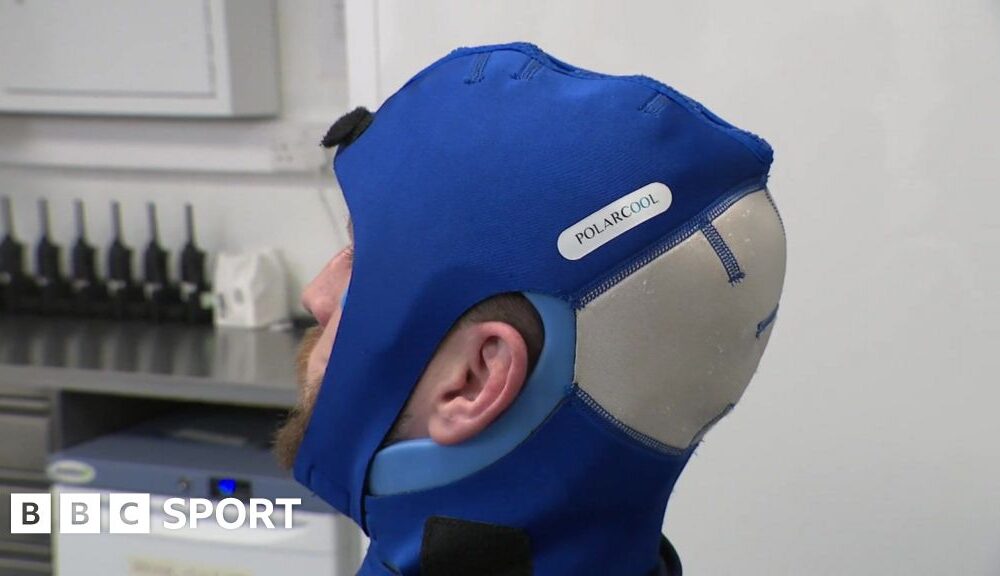 Concussion in sport: Brain-cooling treatment being trialled