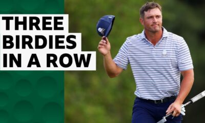 DeChambeau leads after three consecutive birdies