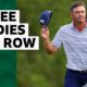 DeChambeau leads after three consecutive birdies