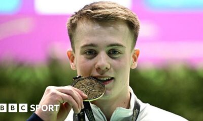 European Gymnastics Championships: GB's Luke Whitehouse retains floor title