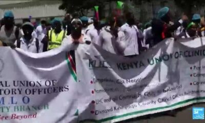 Hundreds of Kenya doctors protest in support of strike over working conditions