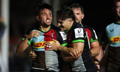 Investec Champions Cup: Harlequins 28-24 Glasgow Warriors - Quins recover to win thriller