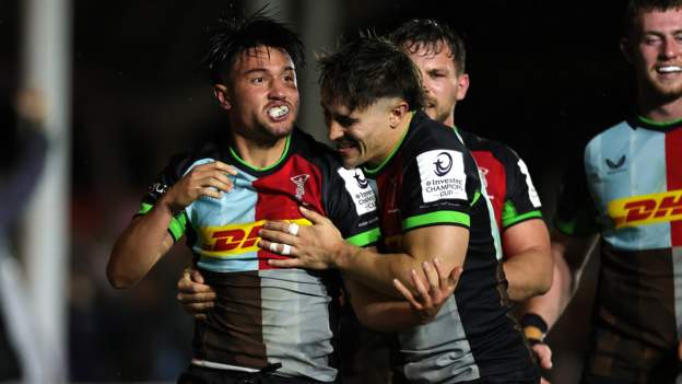 Investec Champions Cup: Harlequins 28-24 Glasgow Warriors - Quins recover to win thriller