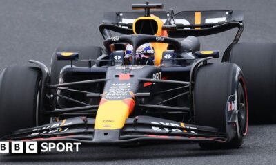 Japanese Grand Prix: Max Verstappen tops first practice as Logan Sargeant crashes