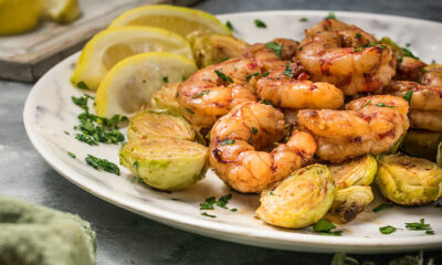 Keto Asian Shrimp & Brussels Sheet Pan Meal