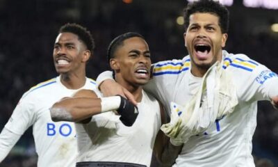 Leeds United 3-1 Hull City: Two late goals help hosts secure second in Championship