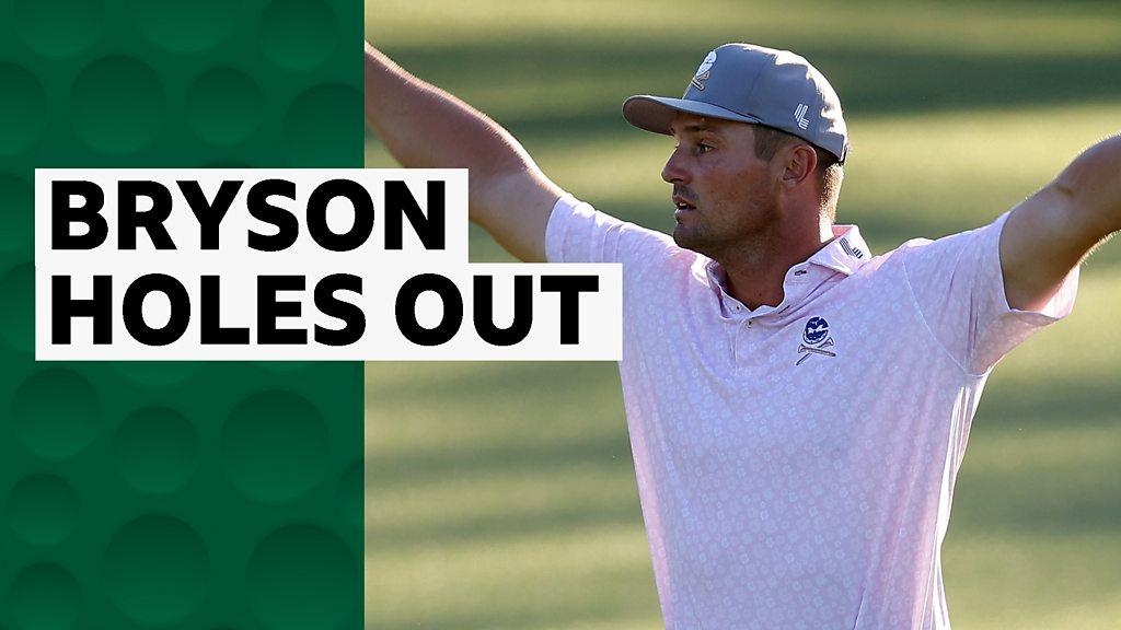 Masters 2024: Bryson DeChambeau hits astonishing birdie at the 18th at Augusta from 77 yards