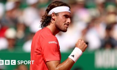 Monte Carlo Masters: Stefanos Tsitsipas beats Casper Ruud to win third title