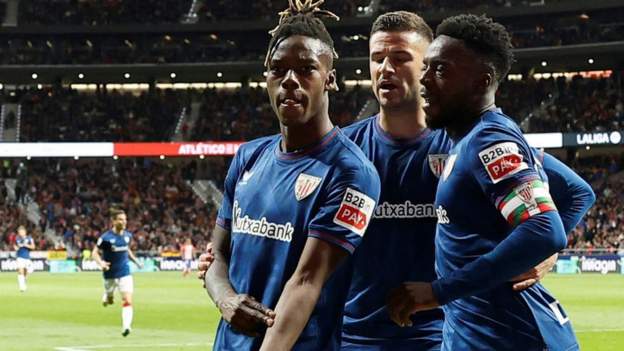 Nico Williams: Athletic Bilbao winger asks to stop play after alleged abuse by Atletico Madrid fans