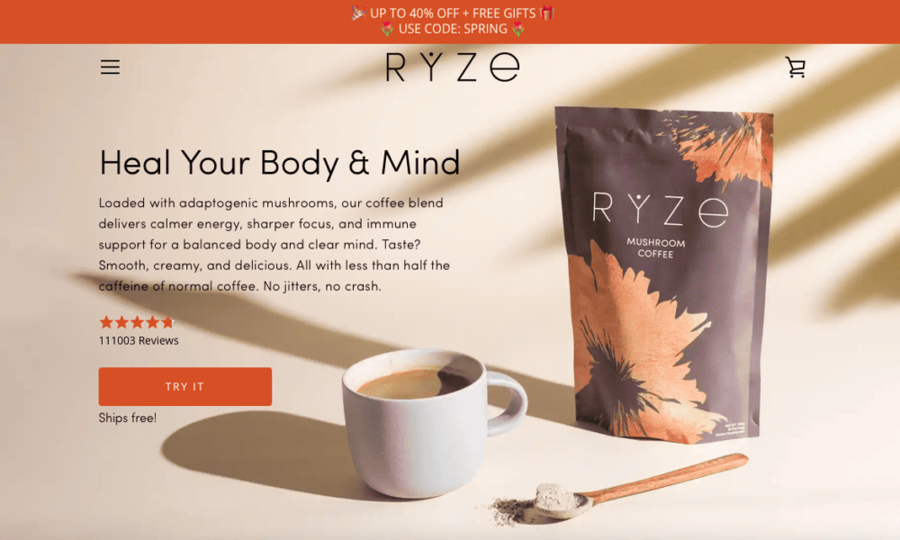 what is ryze mushroom coffee