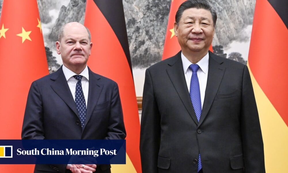 Ukraine’s Volodymyr Zelensky thanks Germany’s Olaf Scholz for diplomacy in China