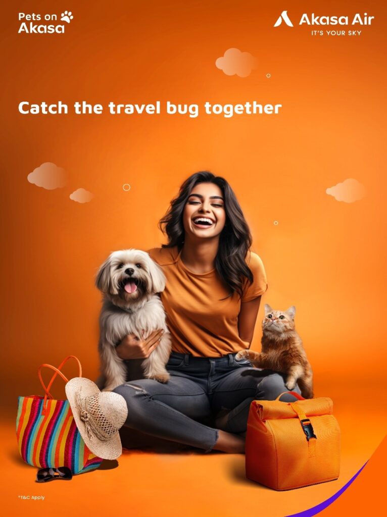 Akasa Air Enhances Its Pet-Travel Service: ‘Pets on Akasa’