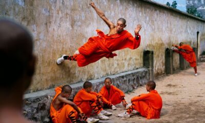 China’s Shaolin monks are known for their incredible acrobatics. This photographer captured them in action