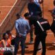 Climate protesters interrupt two Italian Open matches in Rome