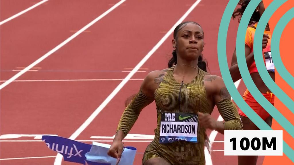 Diamond League Eugene: Sha'carri Richardson beats Dina Asher-Smith in 100m