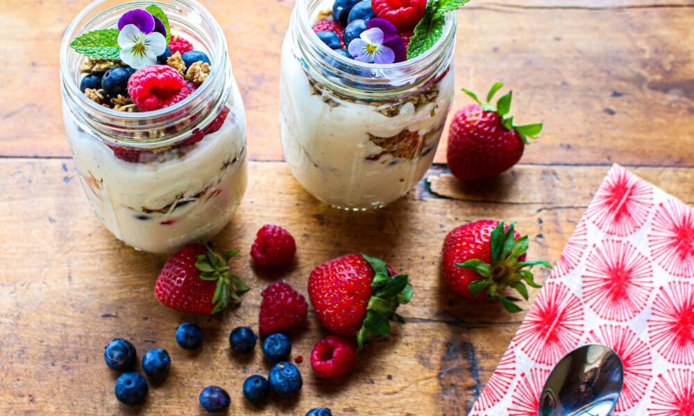 Easy Soy Yogurt Berry Parfait