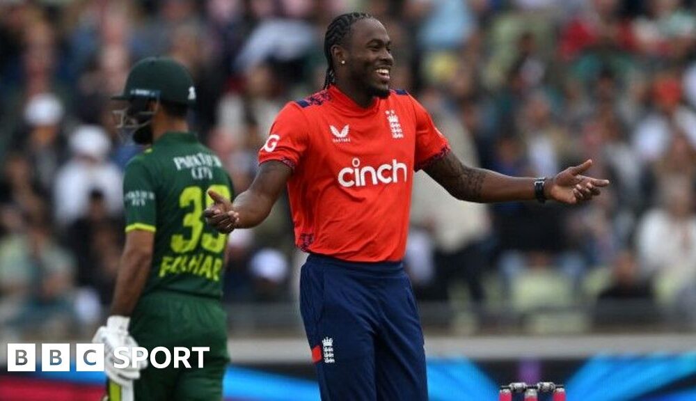 England v Pakistan T20 international: Jofra Archer takes two wickets as hosts win at Edgbaston