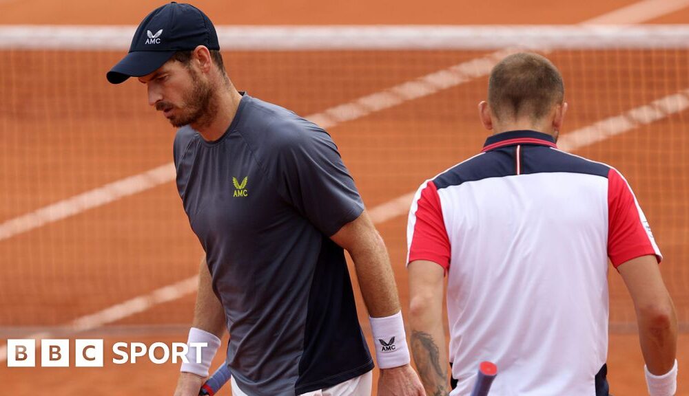 French Open 2024 results: Andy Murray and Dan Evans lose in the doubles