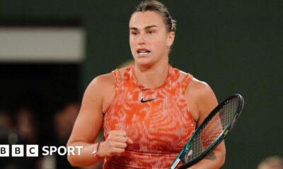 French Open 2024 results: Aryna Sabalenka earns commanding straight-set win