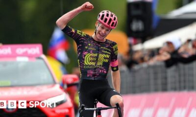 Giro d'Italia: Germany's Georg Steinhauser claims maiden win on stage 17