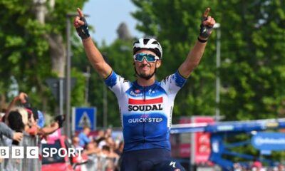 Giro d'Italia: Julian Alaphilippe rides clear to win stage 12