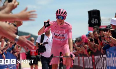 Giro d'Italia: Tadej Pogacar wins stage seven to stretch lead