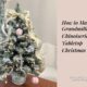 Grandmillennial / Chinoiserie Tabletop Christmas Tree