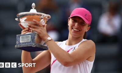 Iga Swiatek dominates Aryna Sabalenka to win Italian Open