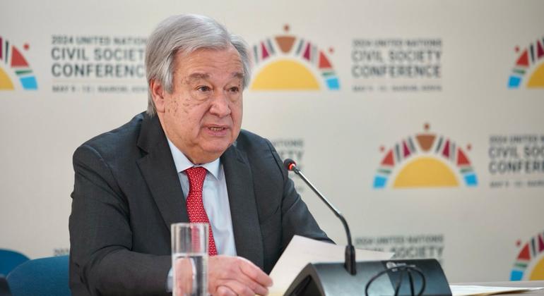 In Nairobi, Guterres reiterates appeal for end to Gaza war