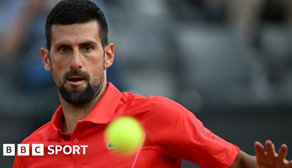 Italian Open: Novak Djokovic hit by bottle after win over Corentin Moutet