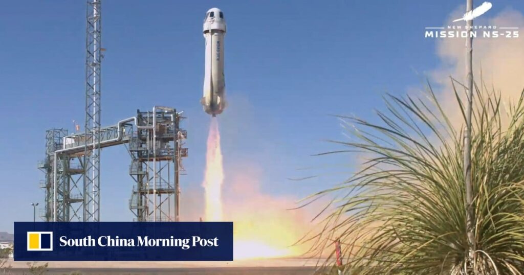 Jeff Bezos’ Blue Origin launches first crew to edge of space since 2022 grounding