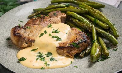 Keto Pork Chops with Cheese Sauce