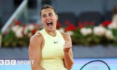 Madrid Open: Aryna Sabalenka sets up final with Iga Swiatek